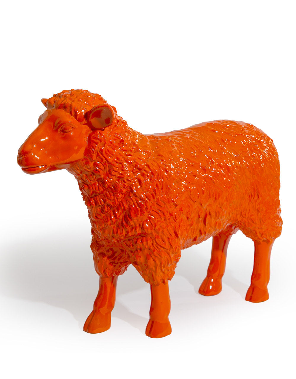 Medium Bright Orange Sheep Figure - FL150