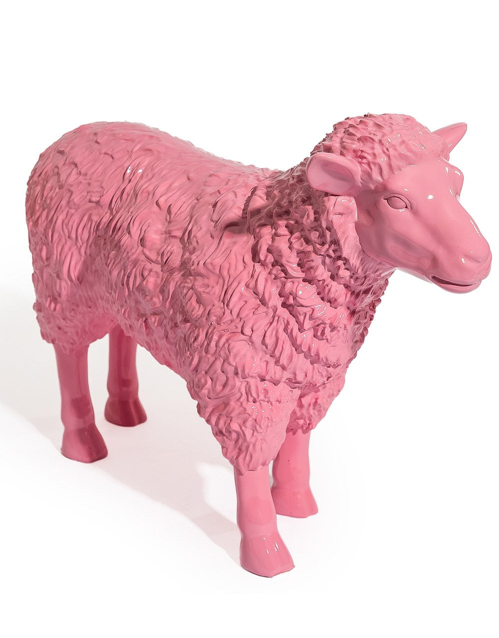 Large Bright Pink Sheep Figure - FL154