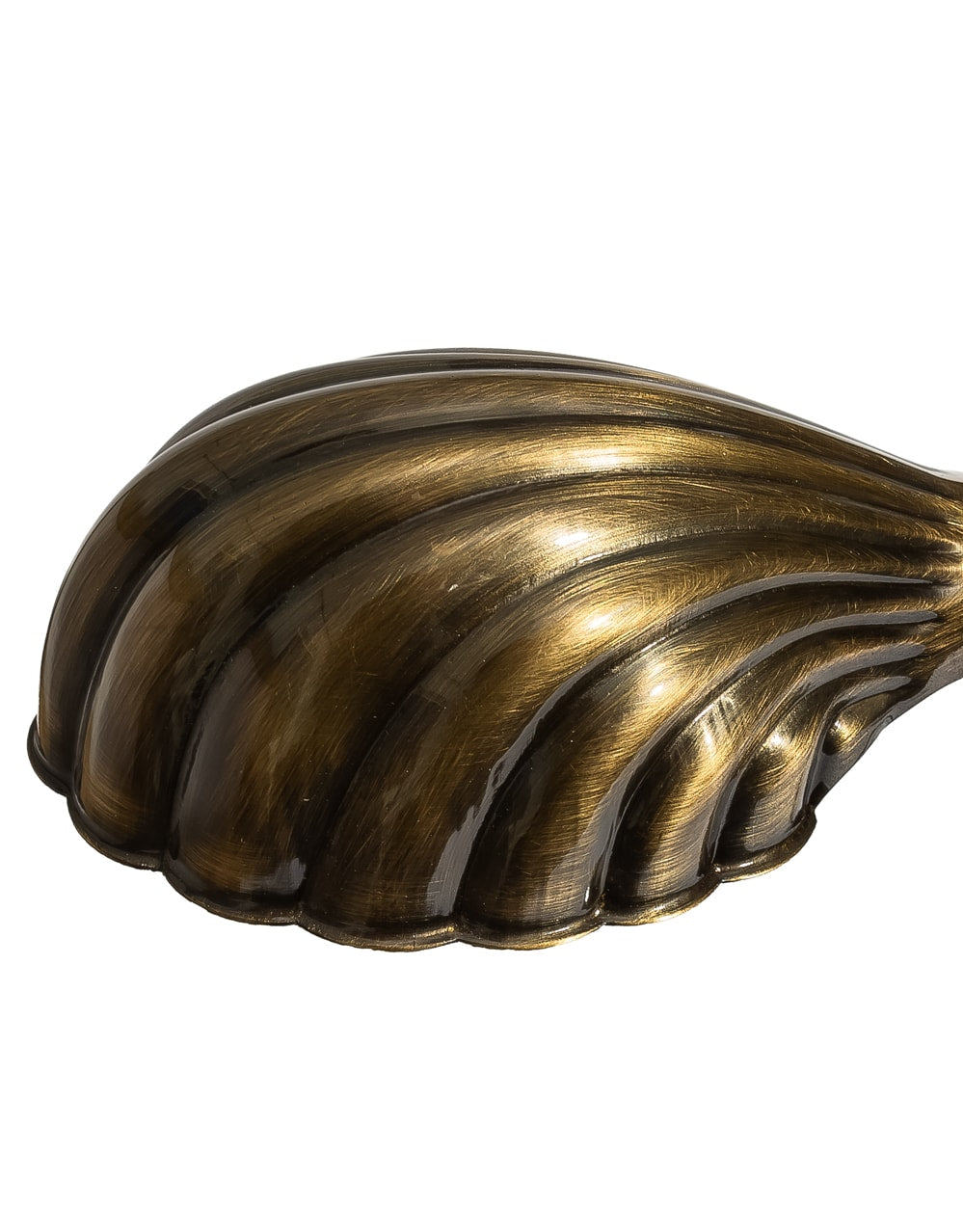 Vintage Polished Bronze Shell Shade Desk Lamp - BAR27