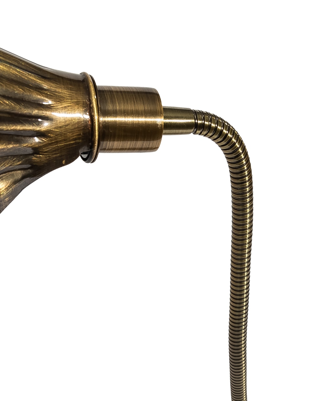 Vintage Polished Bronze Shell Shade Desk Lamp - BAR27