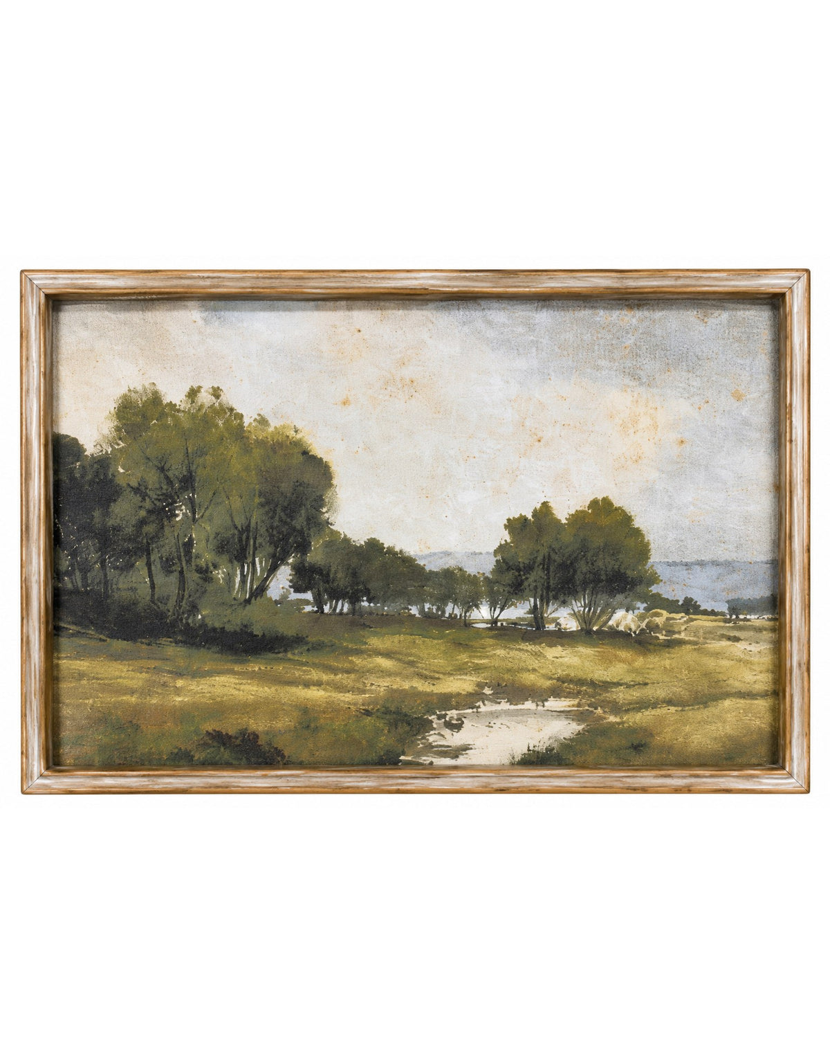 Set of 2 Country Landscape Framed Prints w/ Glass - SLP10