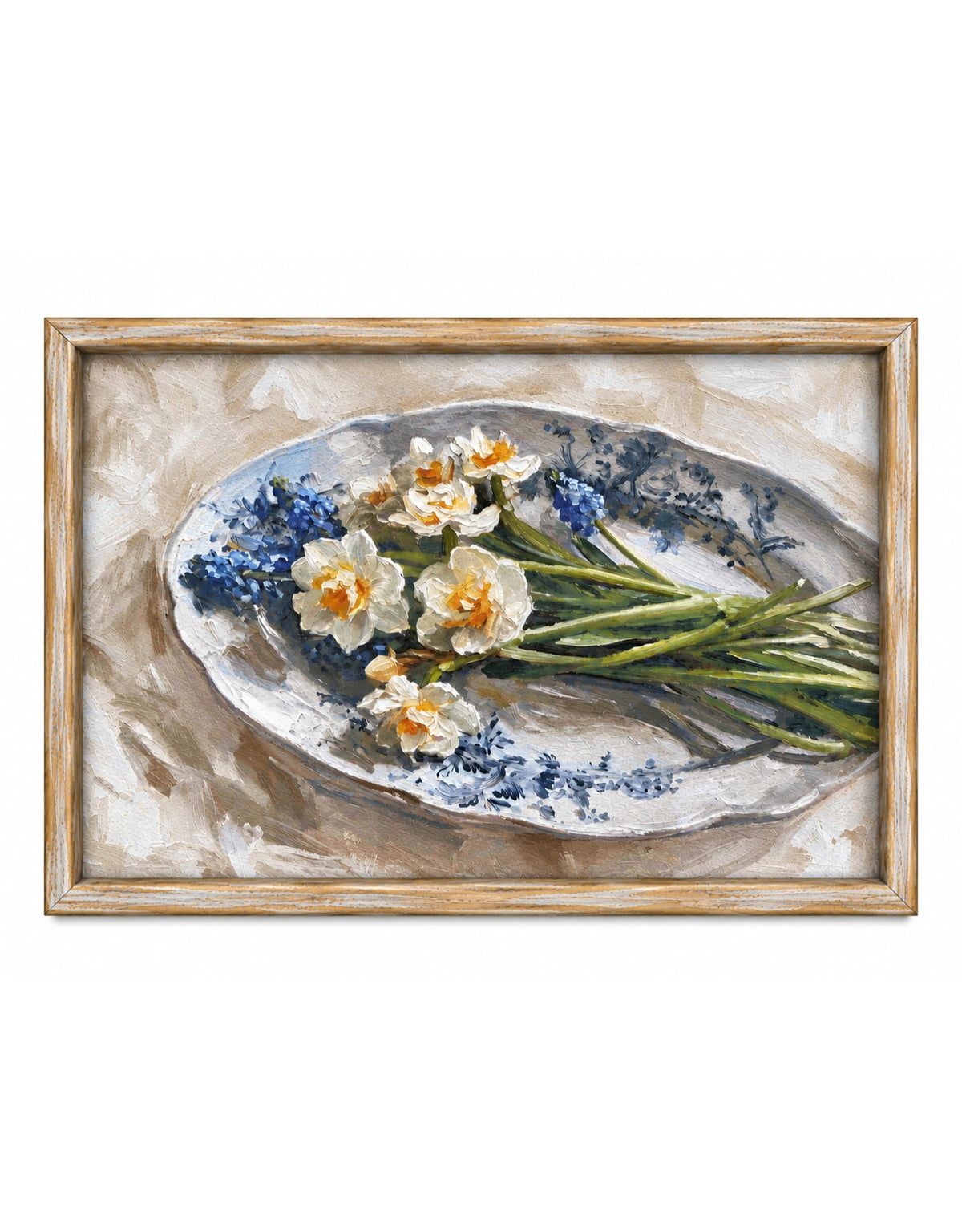 Farmhouse "Spring Daffodils" Still Life Framed Print w/ Glass - SLP13