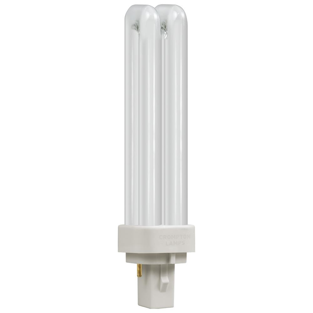 Crompton CLD13SW - CFL Double Turn D Type  13W  3500K  G24d-1 2-Pin