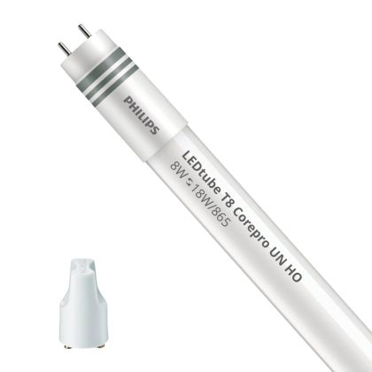 Philips CorePro LEDtube UN 600mm HO 8W865 T8 - LED Tube T8 CorePro (UN) High Output 8W 900lm - 865 Daylight | 60cm - Replaces 18W
