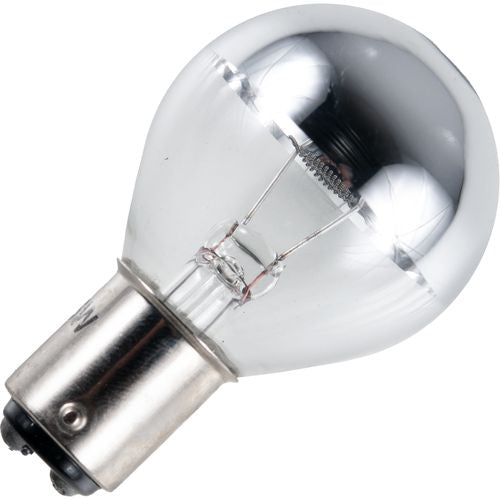 Schiefer Ba15d Top Mirror G35x60mm 24V 35W CC-6 1000h Clear Silver Spotlight 2500K Non-Dimmable - 651540055