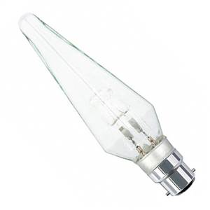 C40BC-HPY - 240v 40w B22d Clear Halogen Pyramidal