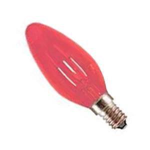 Candle 40w E14/SES 240v Crompton Fireglow Red Light Bulb - 35mm