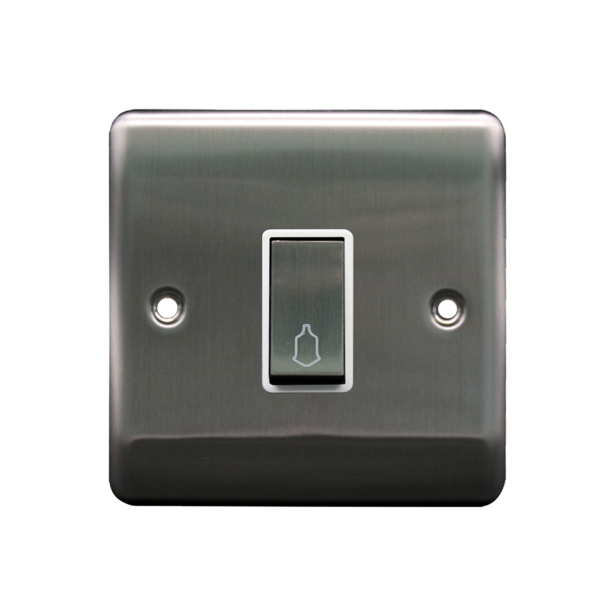Caradok Retractive Switch Brushed Chrome White Insert