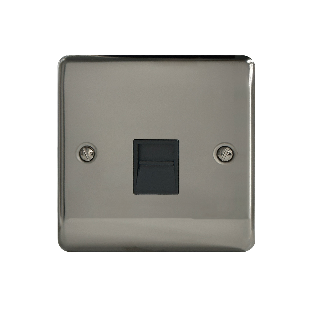Caradok 1G Master Telephone Socket Black Nickel