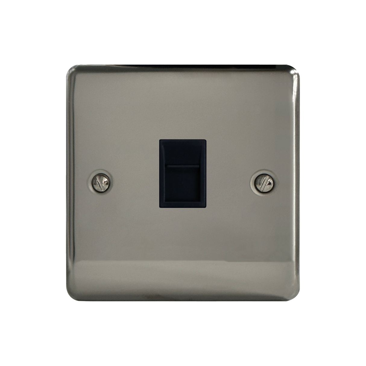 Caradok 1G RJ45 Cat5 Socket Black Nickel