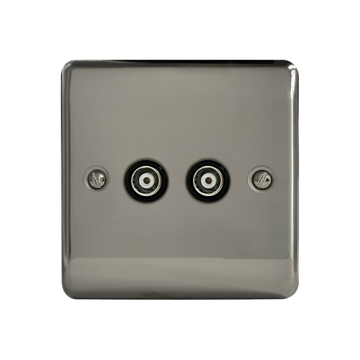 Caradok 2G Coax Socket Black Nickel