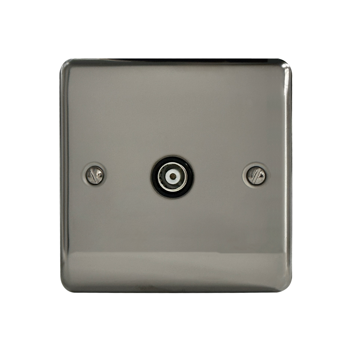 Caradok 1G Isolated Coax Socket Black Nickel