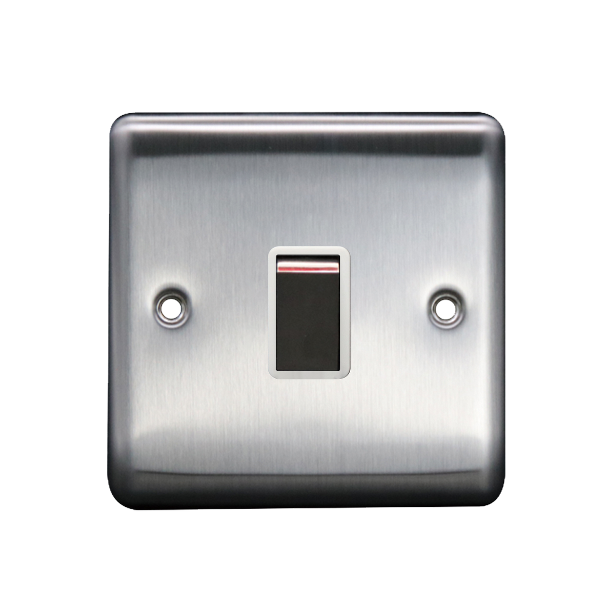 Caradok 20A DP Switch Brushed Chrome White Insert
