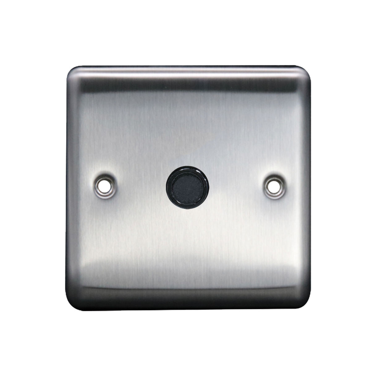 Caradok 20A Flex Outlet Plate Brushed Chrome Grey Insert