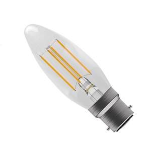 Filament LED Candle 240v 4w B22d 4000k Clear Dimmable - BELL - 60114