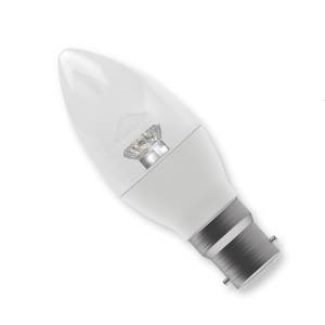 LED Candle 4w Ba22d/BC 240v Bell Lighting Power Dimmable Light Bulb - 05075