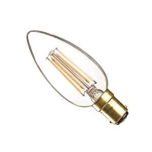 Filament LED Candle 240v 4w Ba15d 828 Dim - Casell