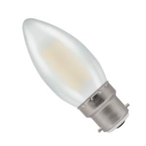 Candle 25w Ba22d/BC 240v GE Opal Light Bulb - 35mm