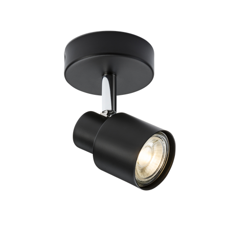 Knightsbridge CSP1MB 230V GU10 Single Spotlight - Matt Black ML Knightsbridge - Sparks Warehouse