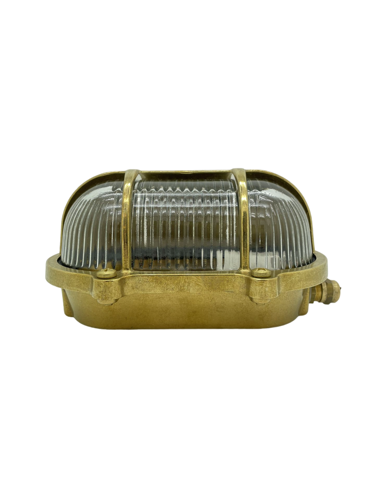 small ip64 solid brass decorative eyelid bulkhead satin nickel