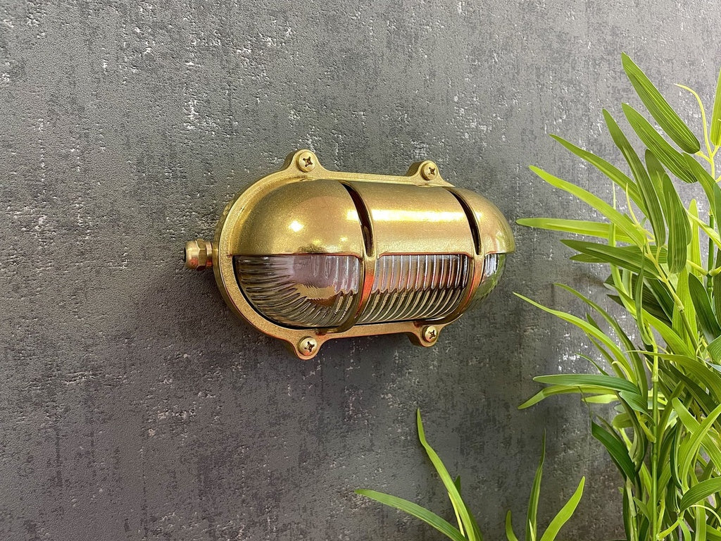 small ip64 solid brass decorative eyelid bulkhead satin nickel