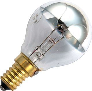 Schiefer Eco Halogen E14 Top Mirror G45x72mm 235V 28W 2000h Clear Silver 2800K Dimmable - 641454021