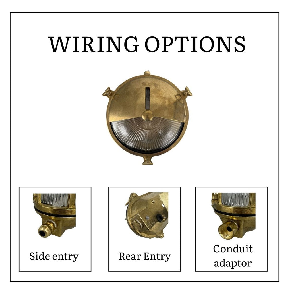 Navigator Solid Brass Eyelid Porthole Bulkhead - Satin Nickel