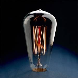 Vintage Long Life Light Bulb by Ferrowatt. Bayonet Cap Antique Bulb Squirrel Cage Filament 240v 40w.