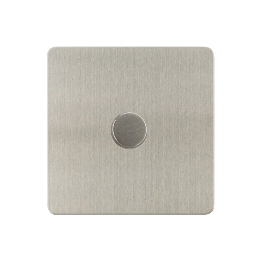 Caradok - The Ultra Flat - Brushed Chrome - FN146IUD - 1G Intelligent Universal Dimmer Switch Brushed Chrome (1 X 200W)