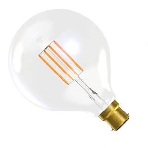Filament LED G125 240v 4w Ba22d Gold Dim