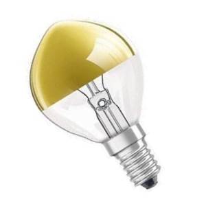OBSOLETE READ TEXT - 230/240v 40w E14 Crown Gold Golf Ball Lamp