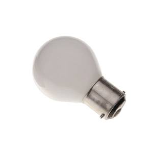 Golf Ball 15w Ba22d/BC 240v Opal Light Bulb - 45mm