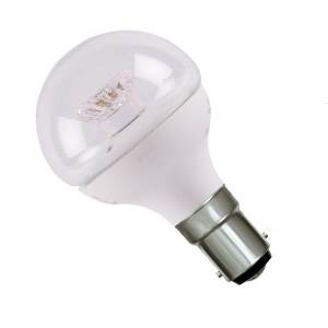 240 volt 4 watt B15d LED Clear Warm White Dimmable Golfball - Bell - 05184