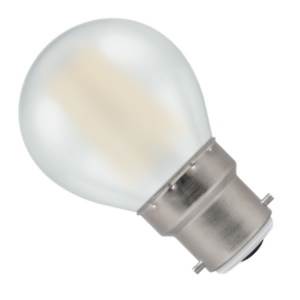 Crompton GBL5BC-82DF-CR - 240v 5w Ba22d LED Pearl 82 470lm Dimmable