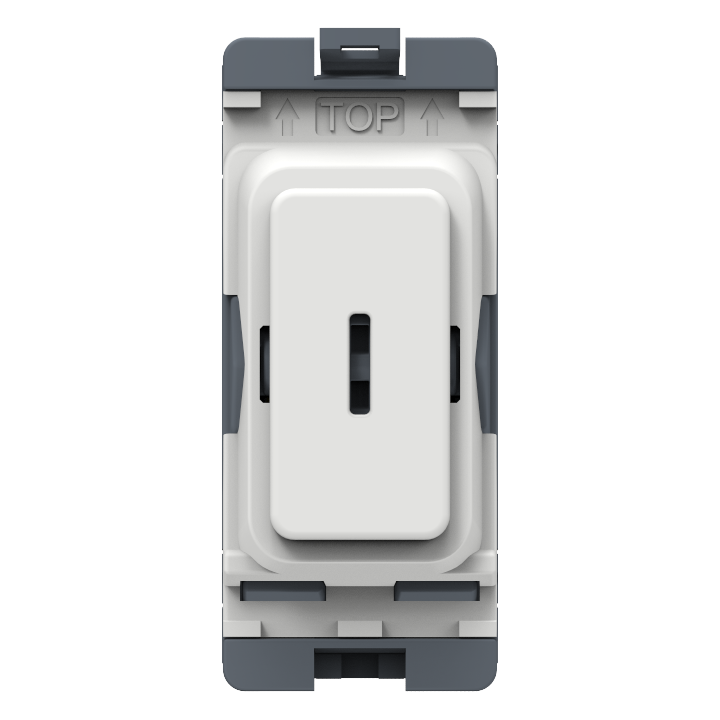 Caradok 20A 2Way Key Switch White Moulded