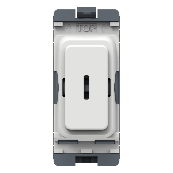 Caradok 20A DP Key Switch White Moulded