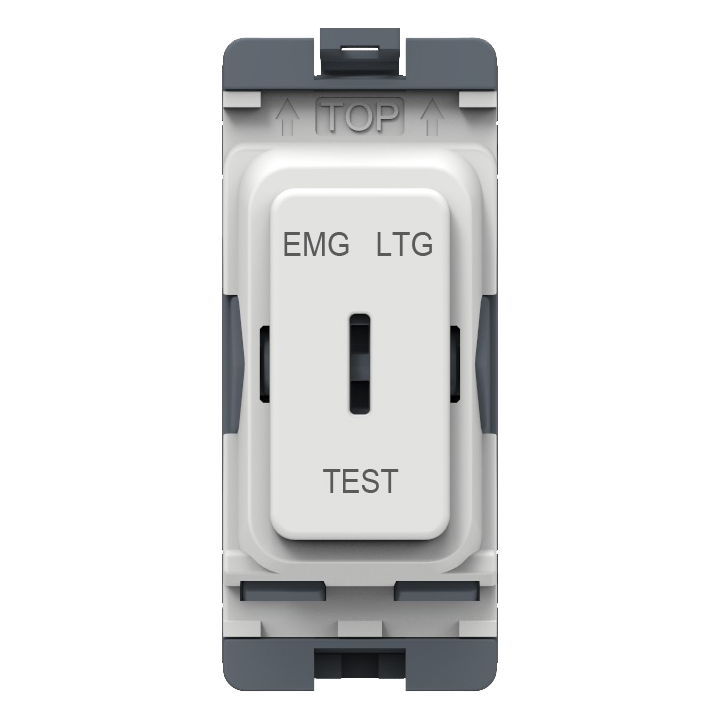 Caradok 20A DP Key Switch (EMG LTG TEST) White Moulded