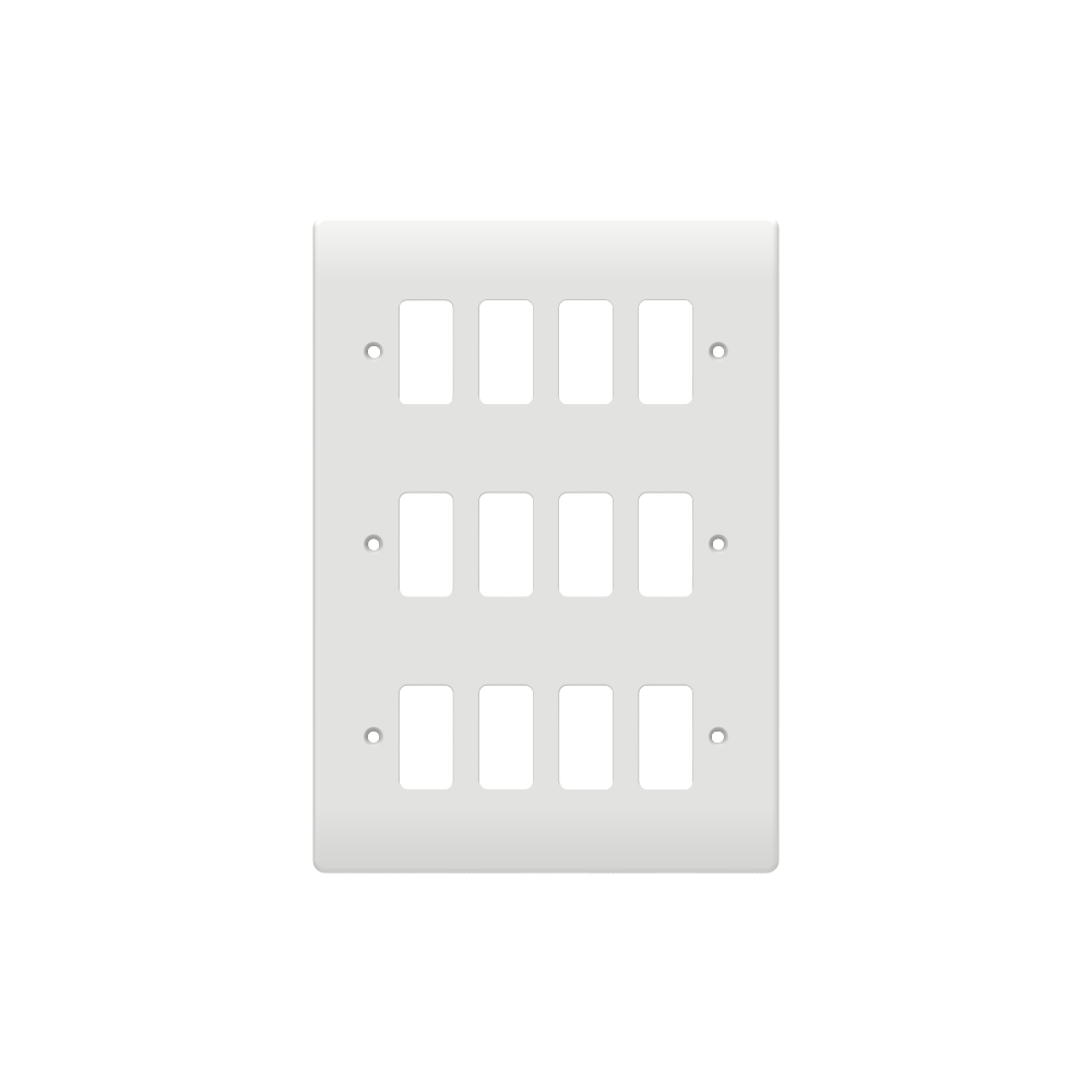 Caradok 12G Front Grid Plate White Moulded