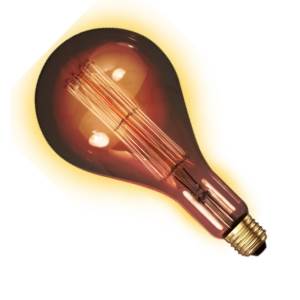 240v 100w E27 A160 Gold Decorative - Calex Goldline - 442528