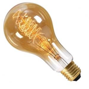 Girard Sudron GL40ES-DECOG-GS - 240v 40w E27 Amber Deluxe Decorative 180