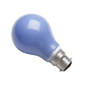 GLS 60w B22d/BC 240v Philips Blue Light Bulb