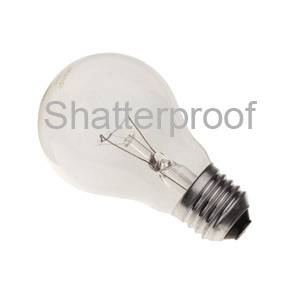 GLS 100w E27/ES 240v Shatterproofed Pluslife Light Bulb - 3000 Hour Life