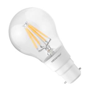 Dimmable 240v 5.5w BC Filament LED GLS 2700°K 470lm - 146731 - Megaman