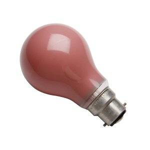 GLS 25w B22d/BC 240v Crompton Red Light Bulb