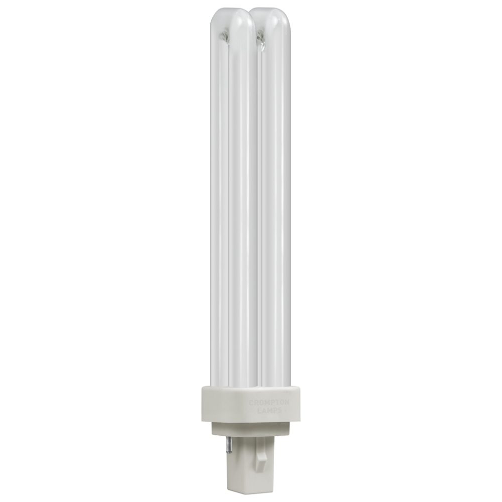 Crompton LD26WW LED CFL Double Turn D Type - 9W - 3000K - G24D/Q
