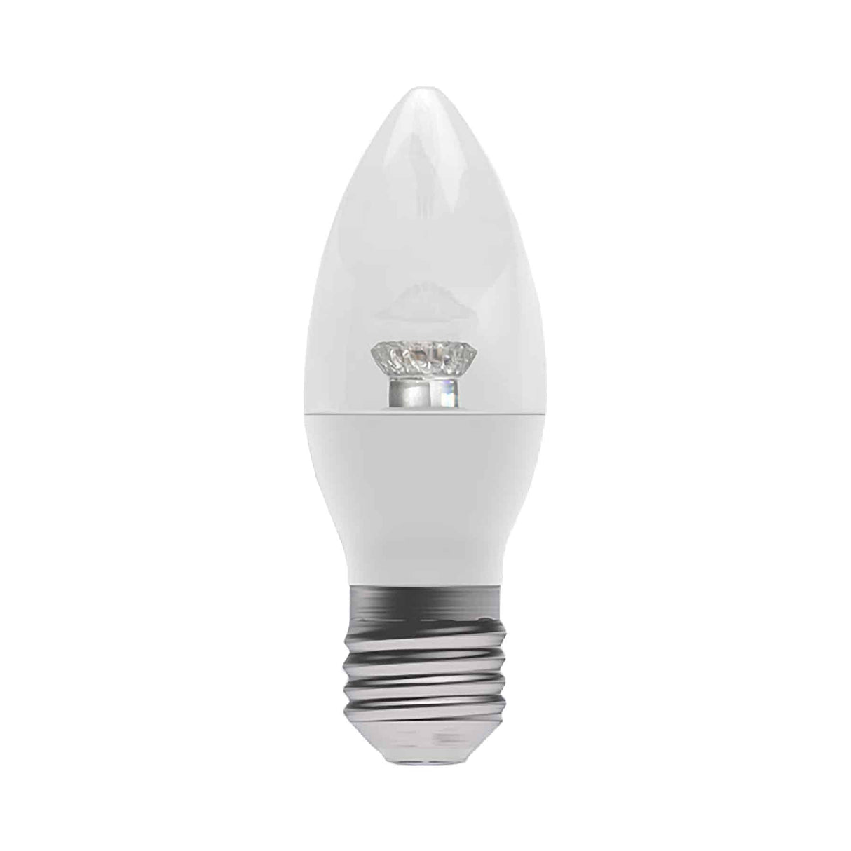 Bell 05832 Dimmable 7W LED ES Edison Screw E27 Candle Warm 2700K
500lm Clear Light Bulb