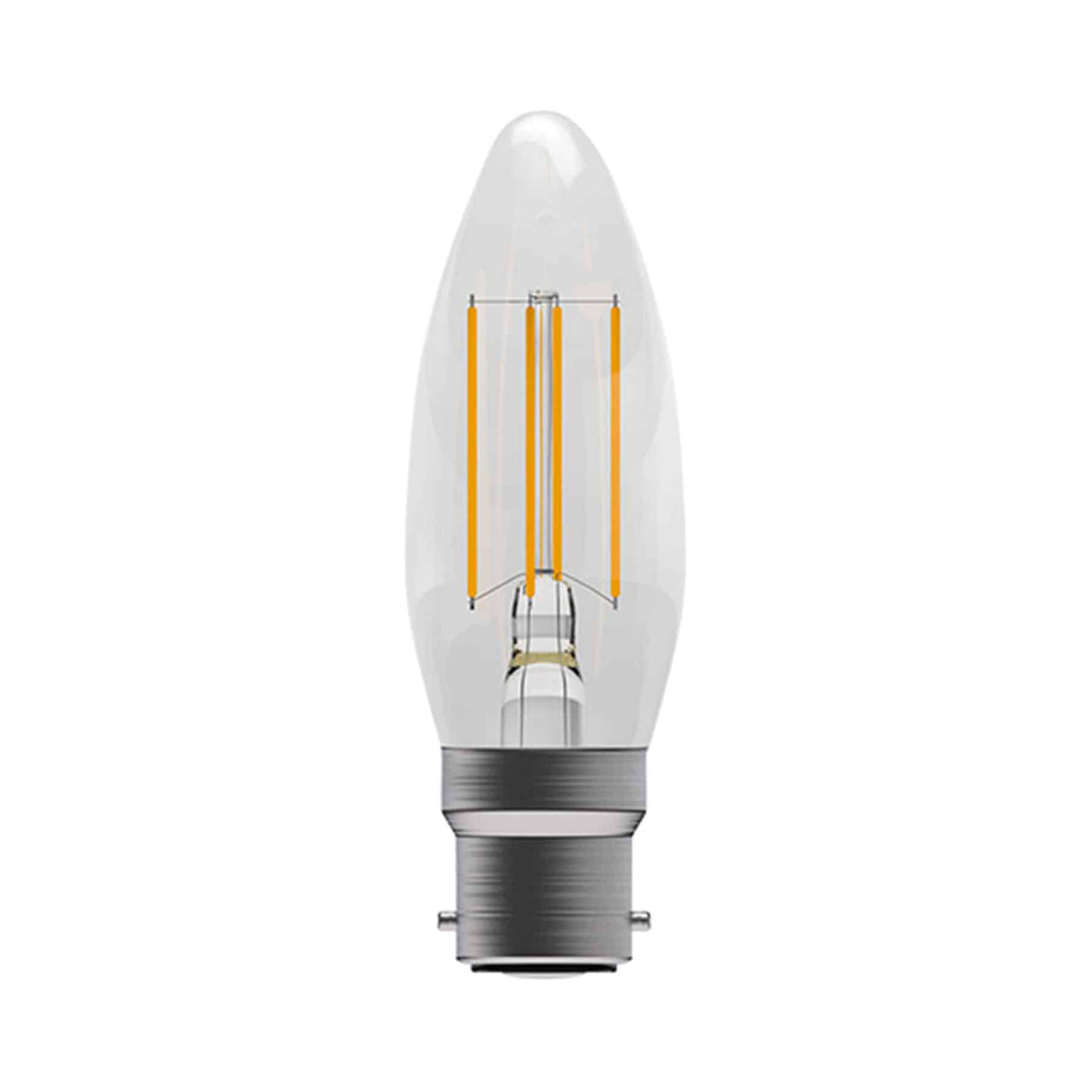 Bell 05022 Non-Dimmable 4W LED BY22d/22mm Candle Warm 2700K
470lm Light Bulb