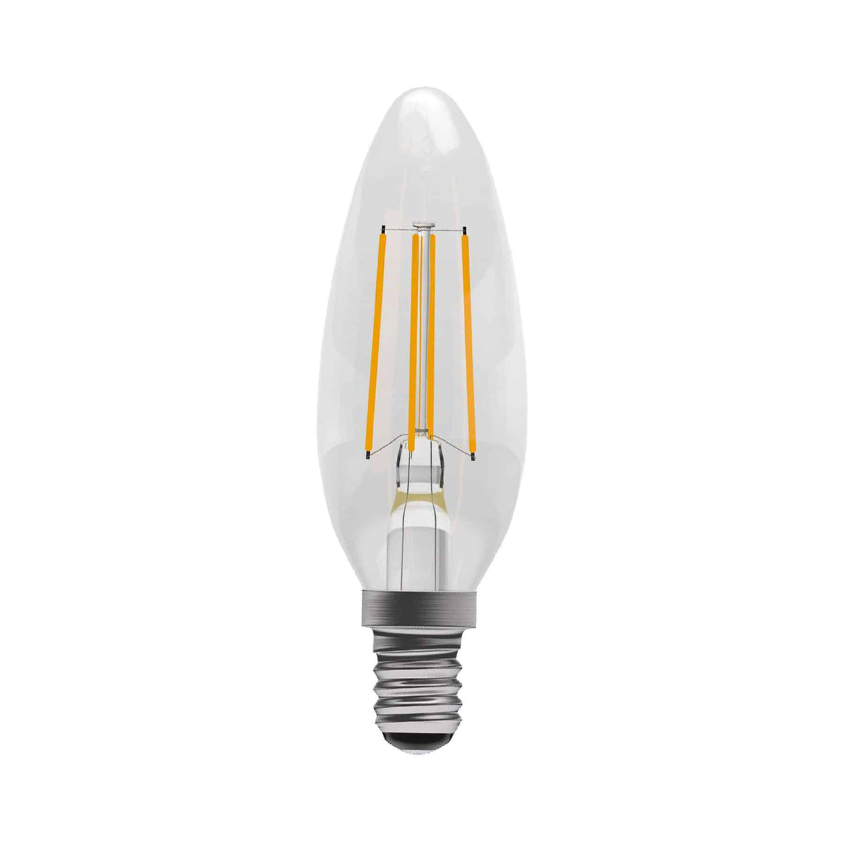 Bell 60112 Dimmable 4W LED SES Small Edison Screw E14 Candle Cool White 4000K
470lm Clear Light Bulb