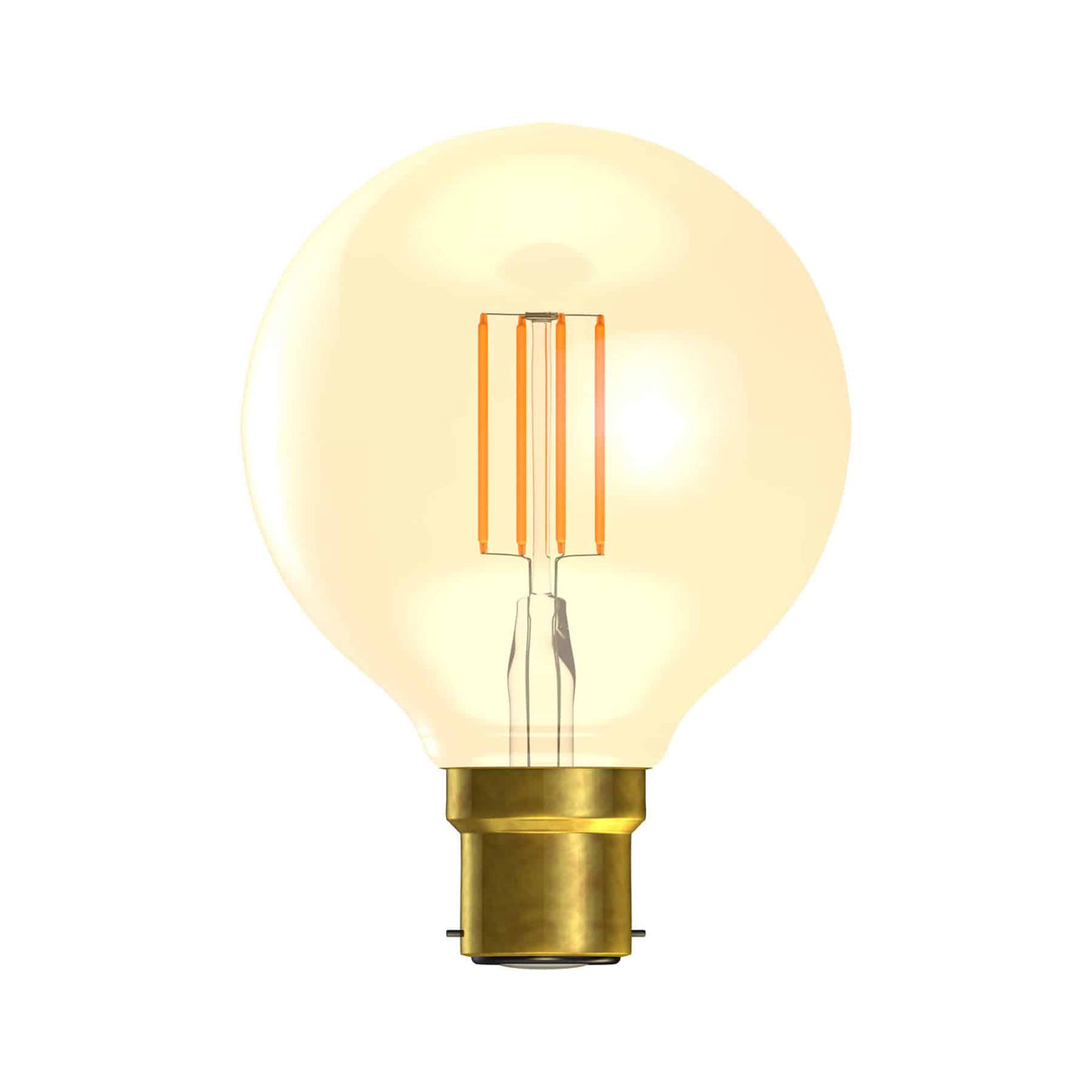 Bell 01473 Dimmable 4W BC Bayonet Cap B22 Globe Very Warm 2000K
300lm Gold Light Bulb