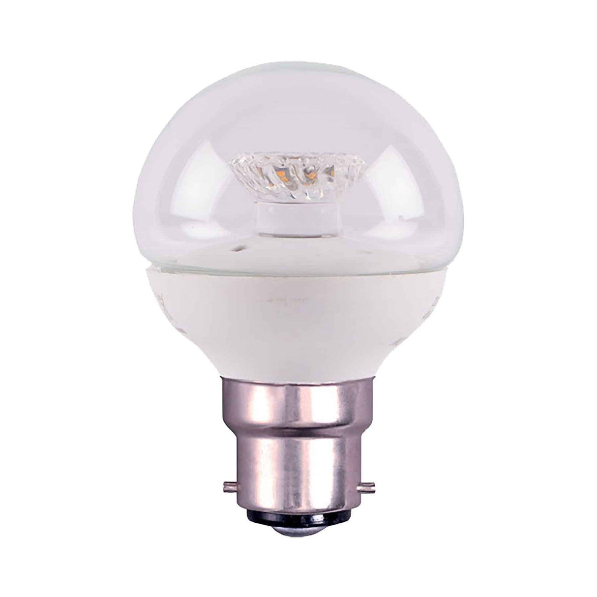 Bell 05708 Non-Dimmable 4W LED BC Bayonet Cap B22 Golfball Warm 2700K
250lm Clear Light Bulb